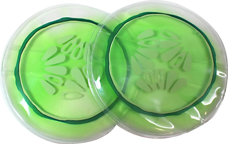 Kingsley Reusable Gel Eye Coolers - Cucumber Scented Eye Mask for Puffiness Relief